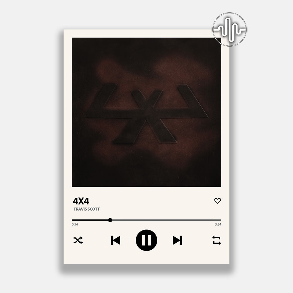 Travis Scott - 4X4 | Affiche de chanson numérique