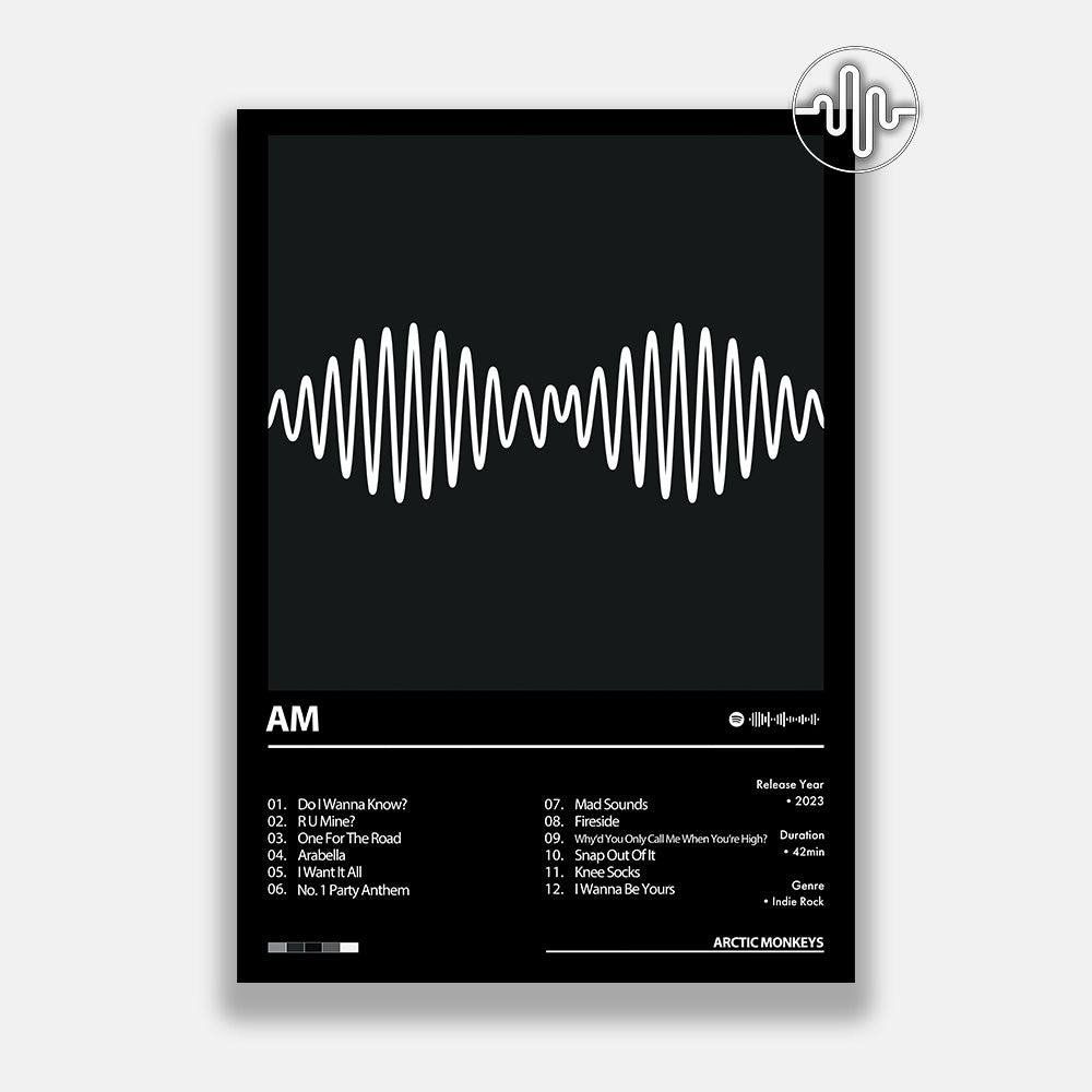 Arctic Monkeys - AM | Affiche de couverture d'album numérique