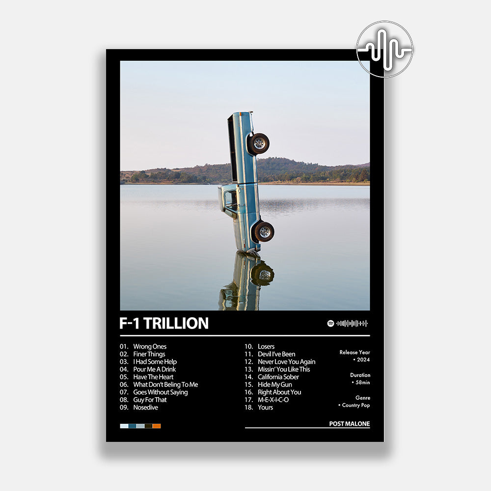 Post Malone - F-1 Trillion | Album cover poster