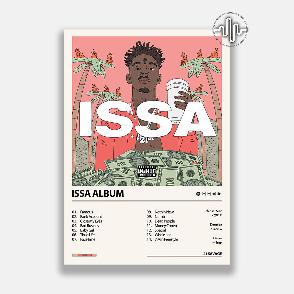 21 Savage - Issa Album | Affiche de couverture d'album numérique