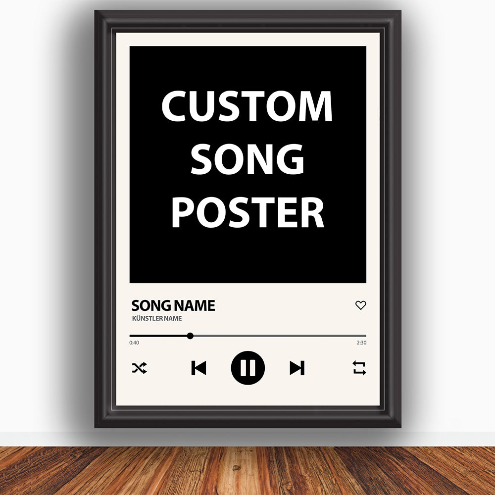 Affiches de chansons personnalisées