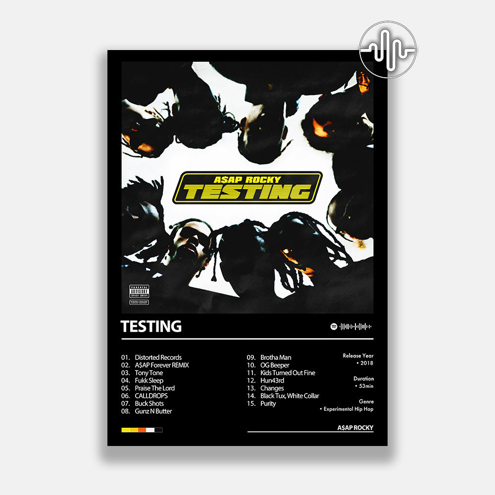 A$AP Rocky - TESTING | Affiche de couverture d'album numérique