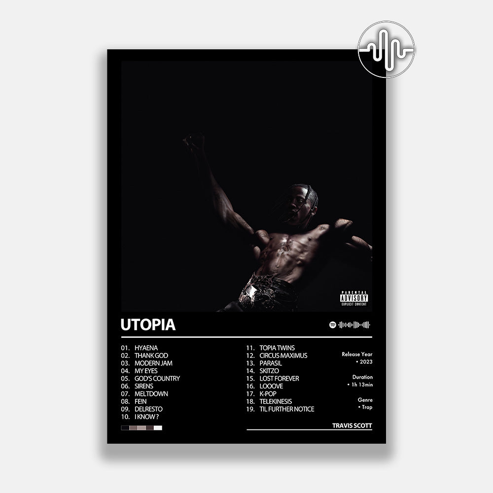 Travis Scott - UTOPIA | Digital album cover poster