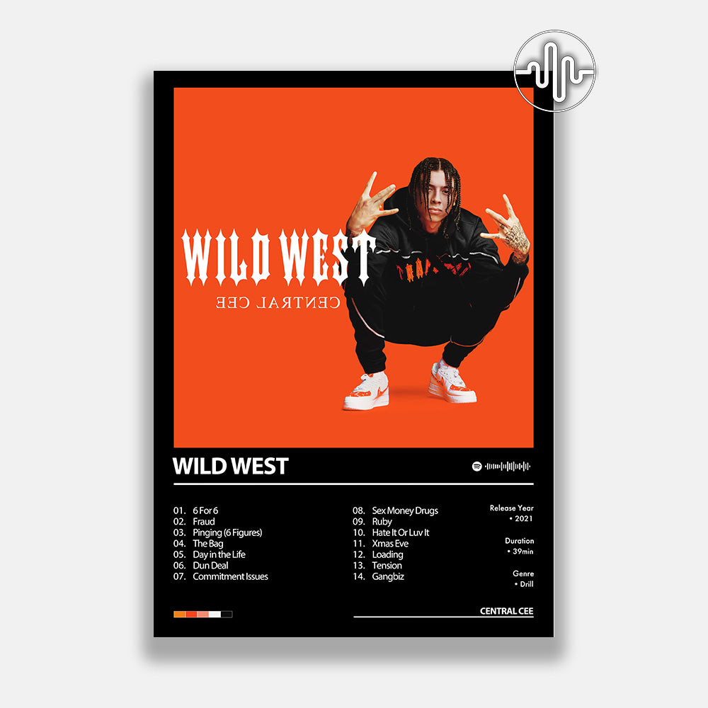 Central Cee - Wild West | Affiche de couverture de l'album