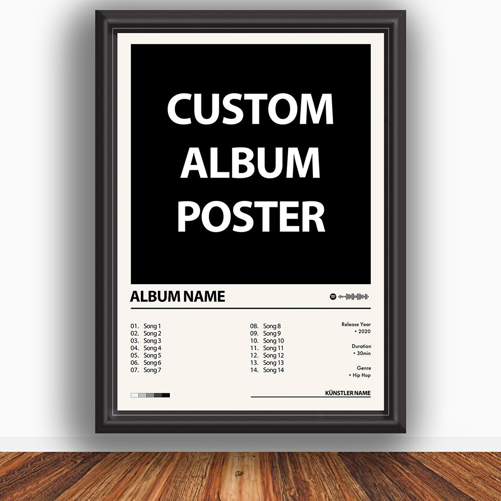 Custom album cover poster
