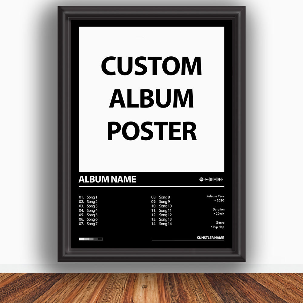 Custom album cover poster