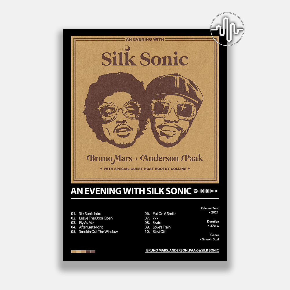 Bruno Mars, Anderson.Paak & Silk Sonic - An Evening With Silk Sonic | Album cover poster