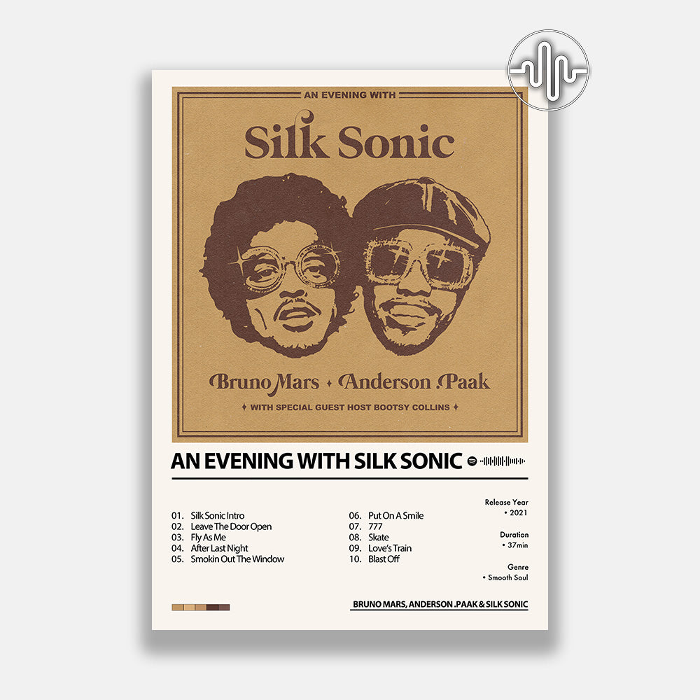 Bruno Mars, Anderson.Paak & Silk Sonic - An Evening With Silk Sonic | Album cover poster