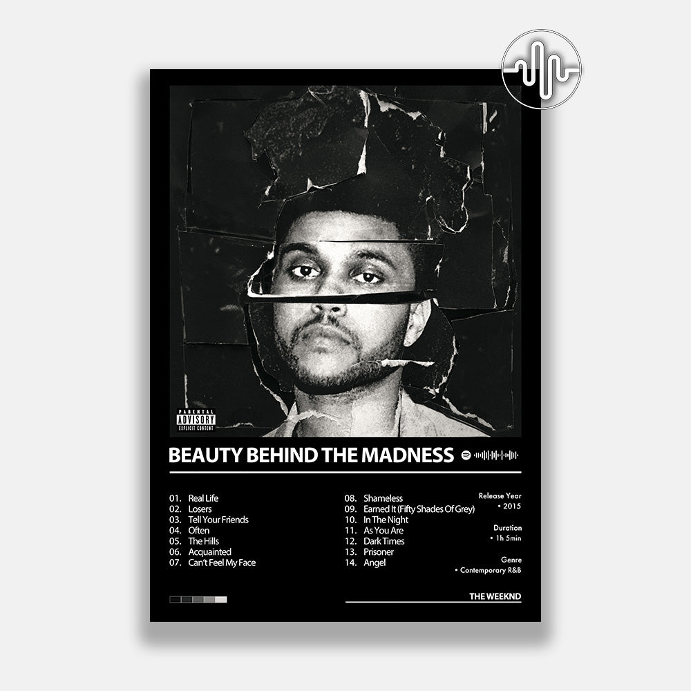 The Weeknd - Beauty Behind The Madness | Affiche de couverture de l'album
