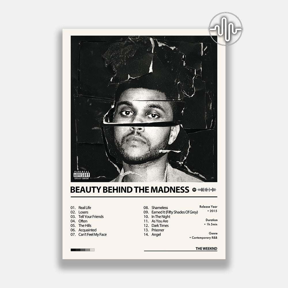 The Weeknd - Beauty Behind The Madness | Affiche de couverture de l'album