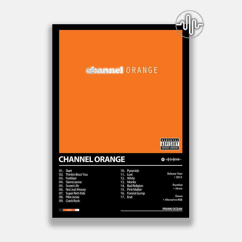 Frank Ocean - channel ORANGE | Affiche de couverture de l'album