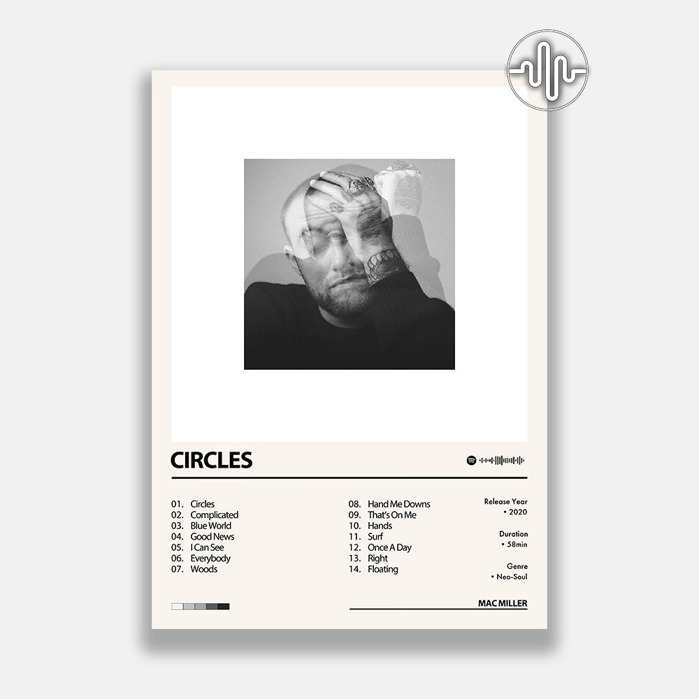 Mac Miller - Circles | Album cover poster