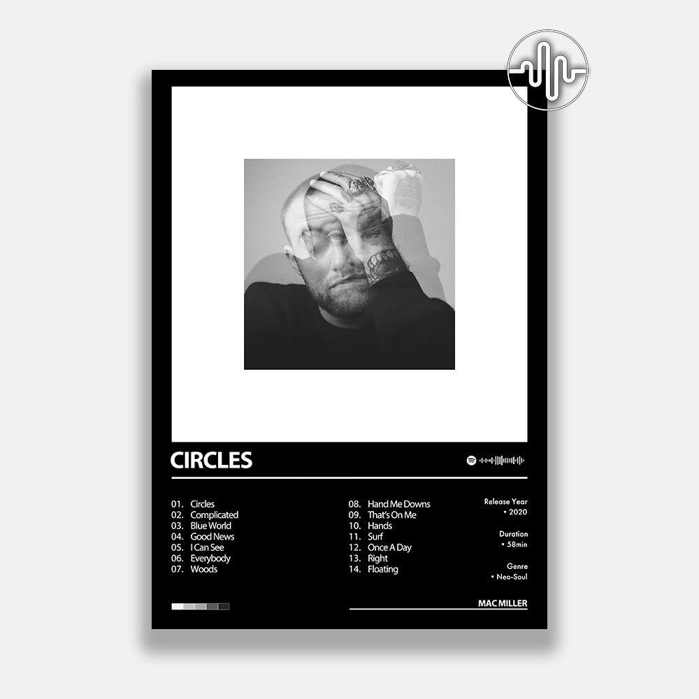Mac Miller - Circles | Album cover poster