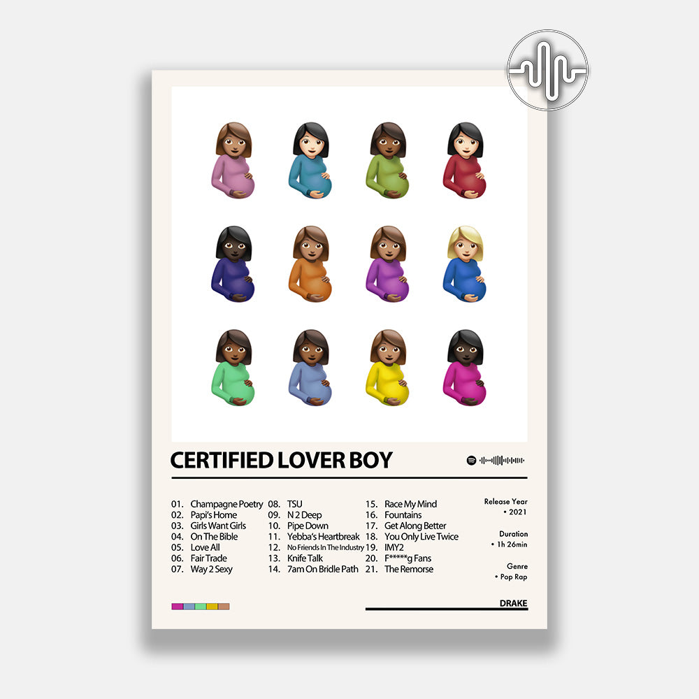 Drake - Certified Lover Boy | Album Cover Poster