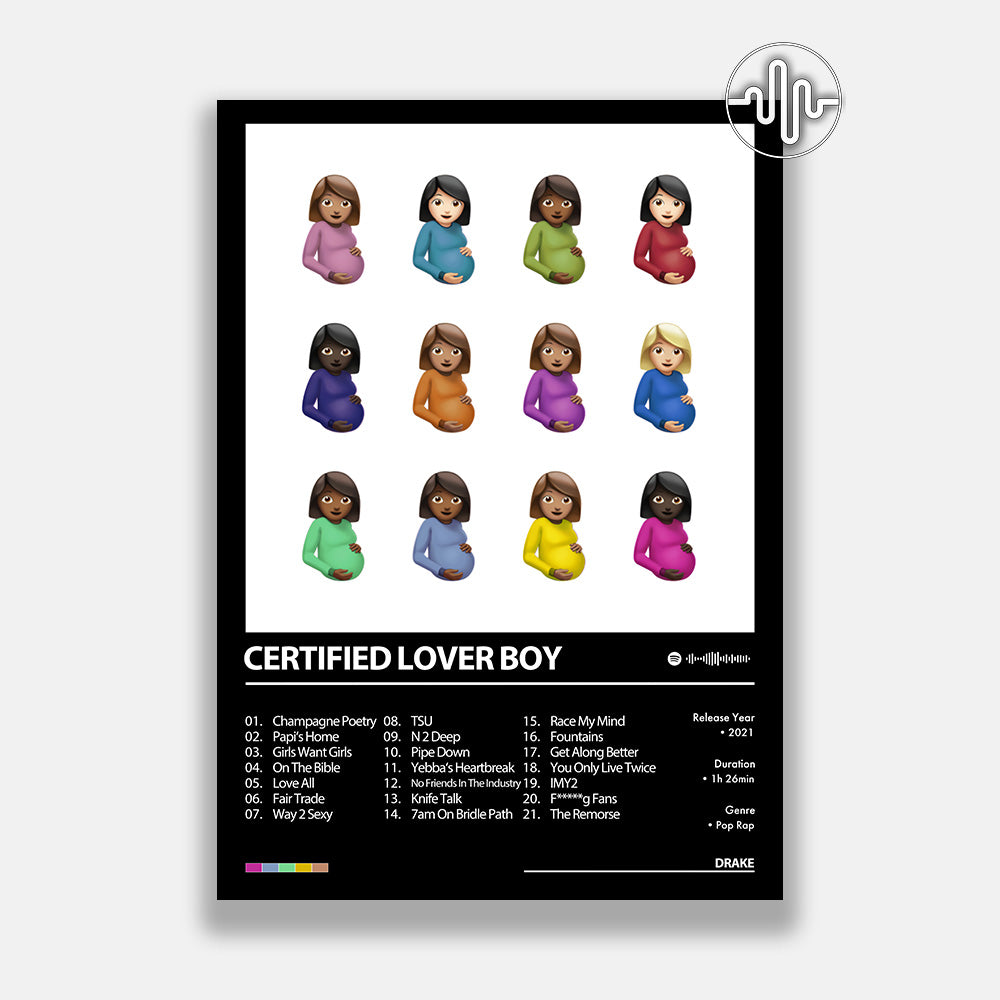 Drake - Certified Lover Boy | Album Cover Poster