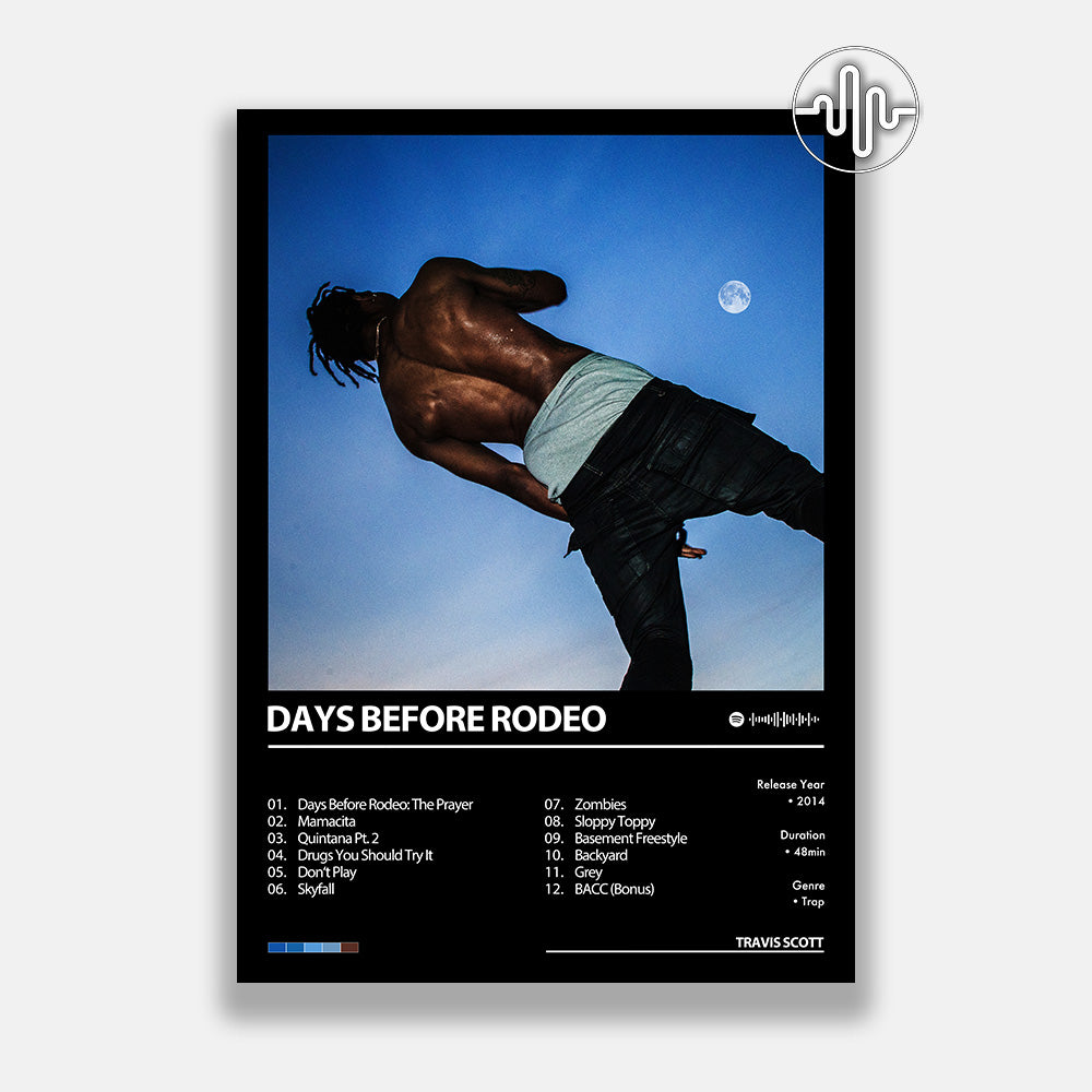 Travis Scott - DAYS BEFORE RODEO | Affiche de couverture d'album numérique