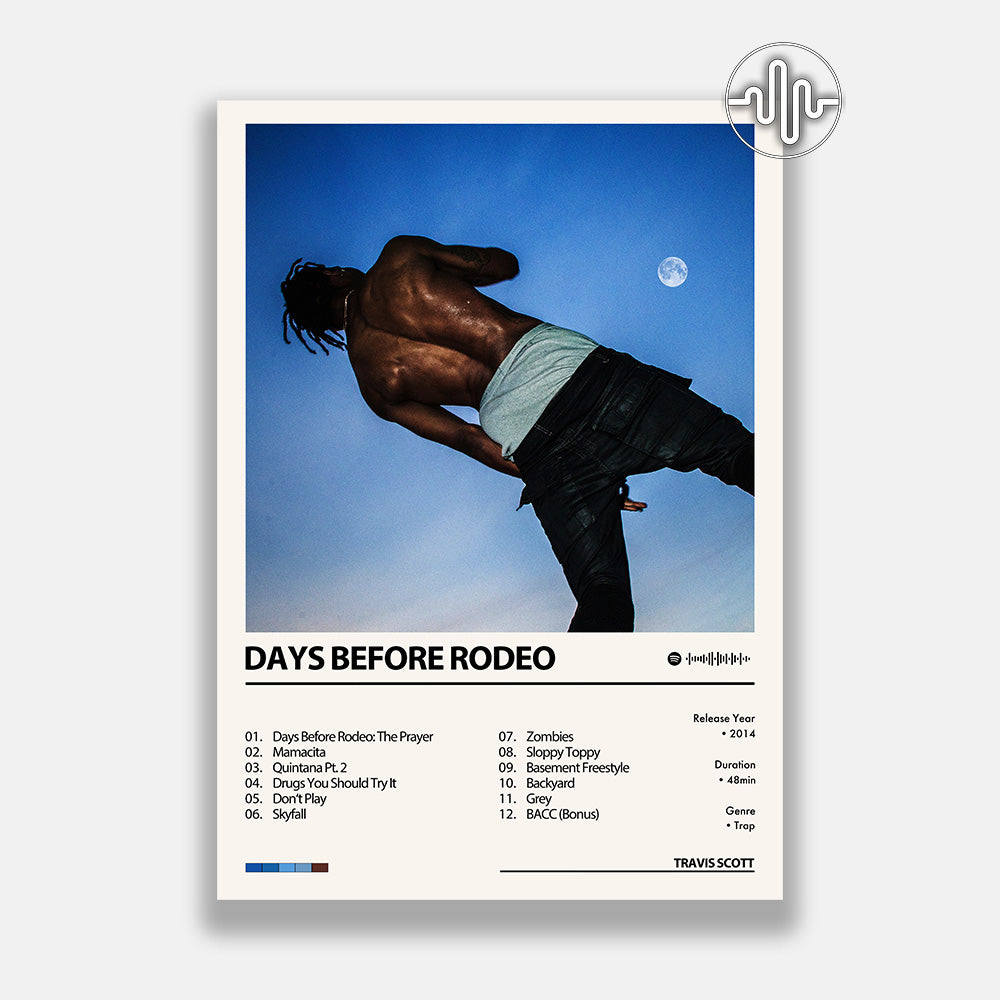 Travis Scott - DAYS BEFORE RODEO | Affiche de couverture d'album numérique