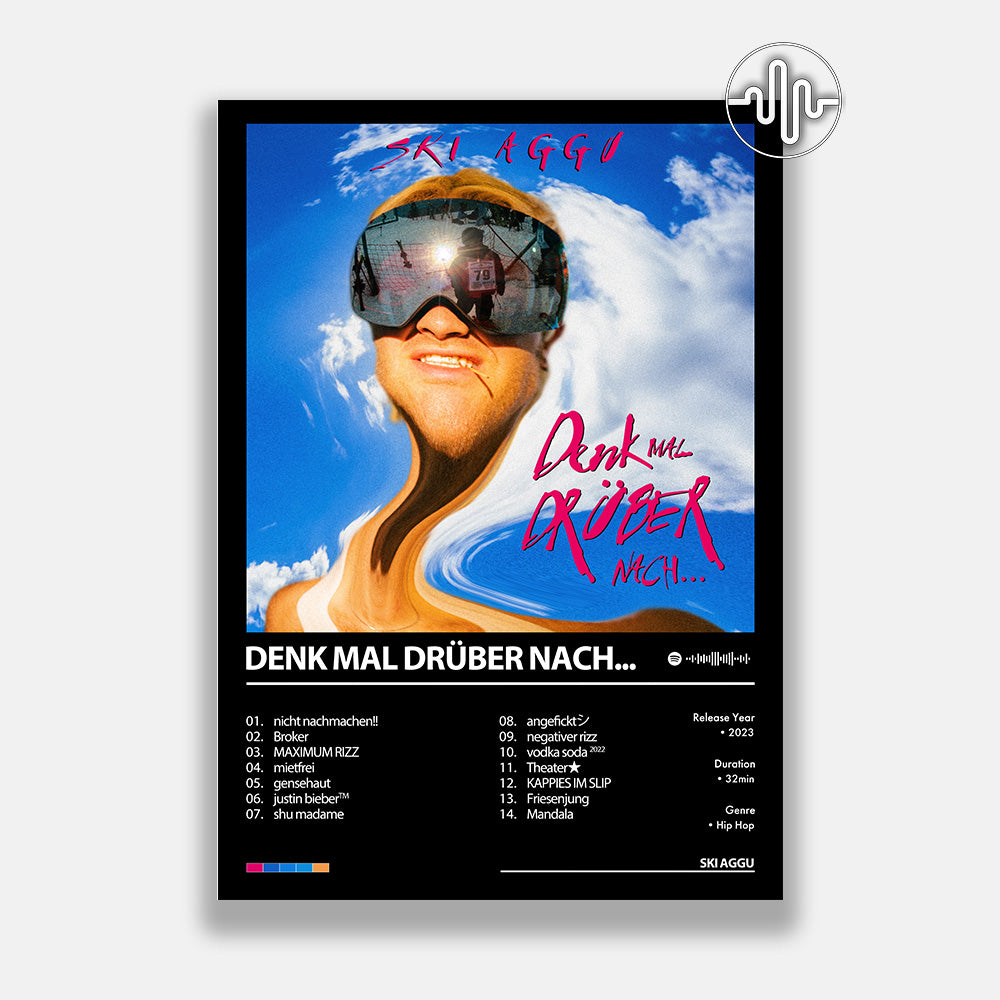 Ski Aggu - think about it... | Album Cover Poster