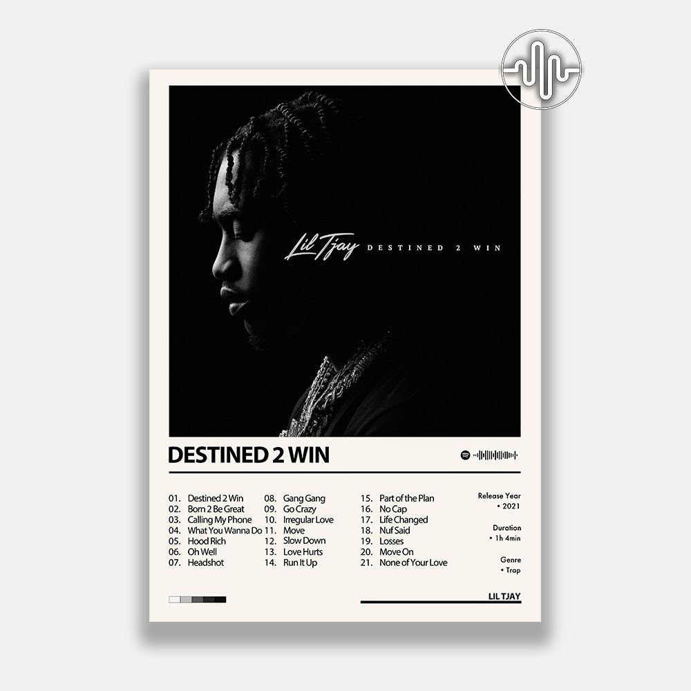 Lil Tjay - Destined 2 Win | Affiche de couverture de l'album