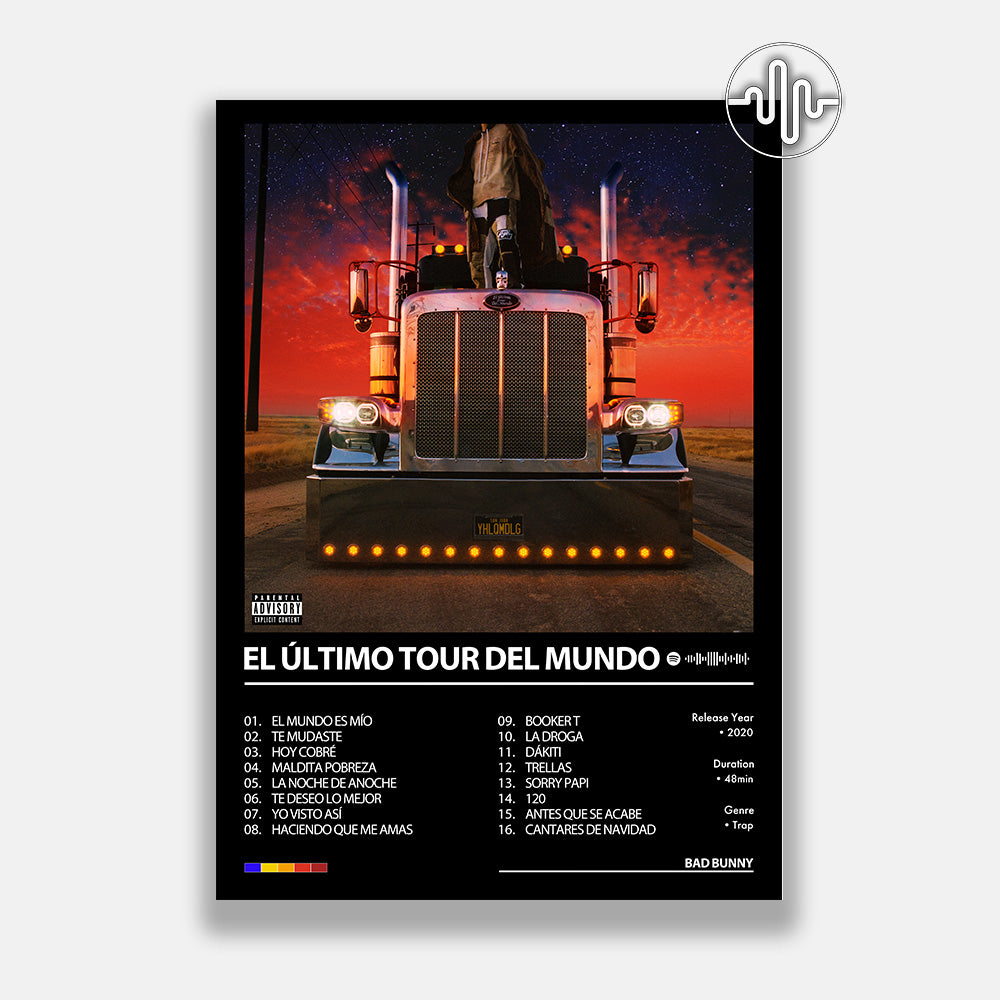 Bad Bunny - EL ÚLIMO TOUR DEL MUNDO | Album cover poster