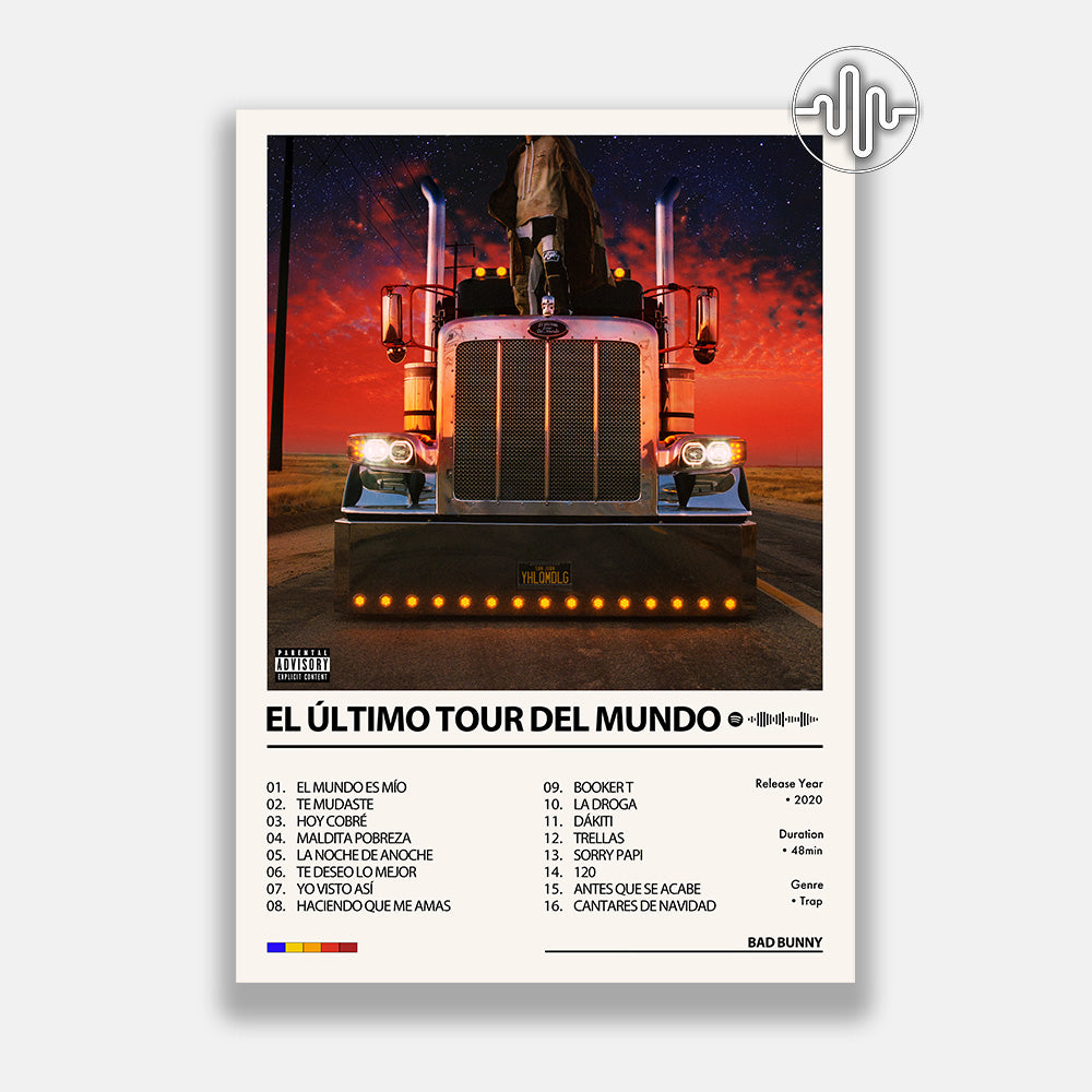 Bad Bunny - EL ÚLIMO TOUR DEL MUNDO | Album cover poster