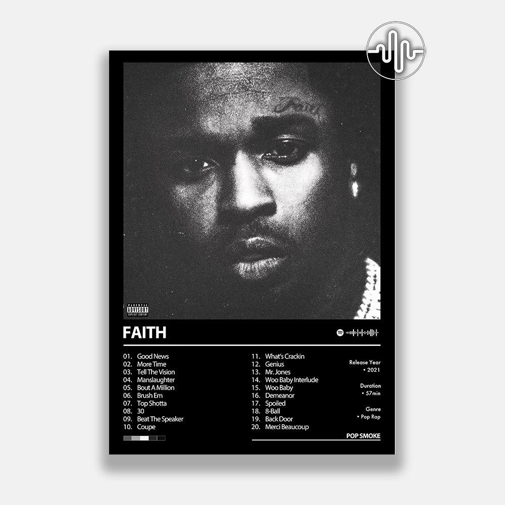 Pop Smoke - Faith | Affiche de couverture de l'album
