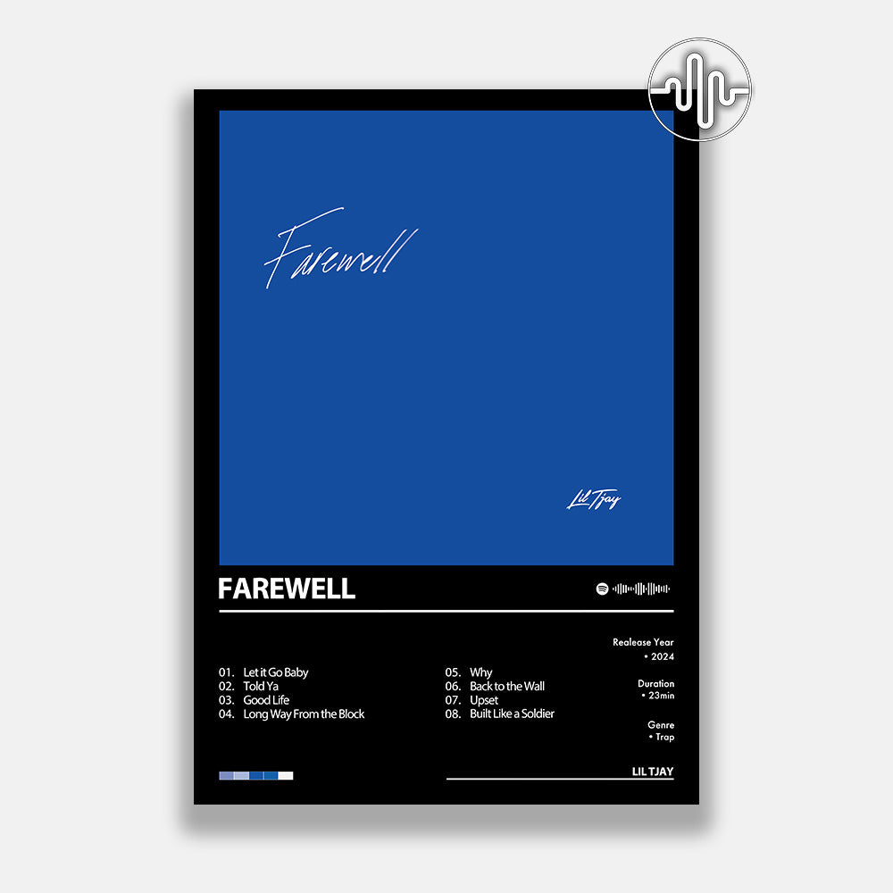 Lil Tjay - Farewell | Album cover poster