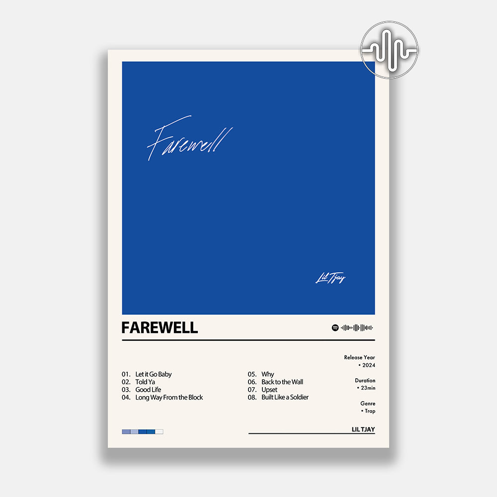 Lil Tjay - Farewell | Album cover poster