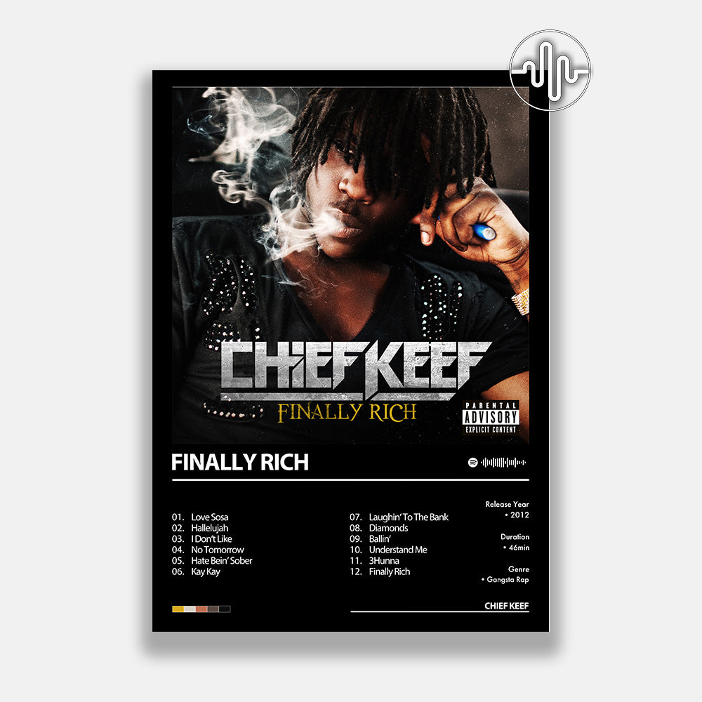 Chief Keef - Finally Rich | Album cover poster