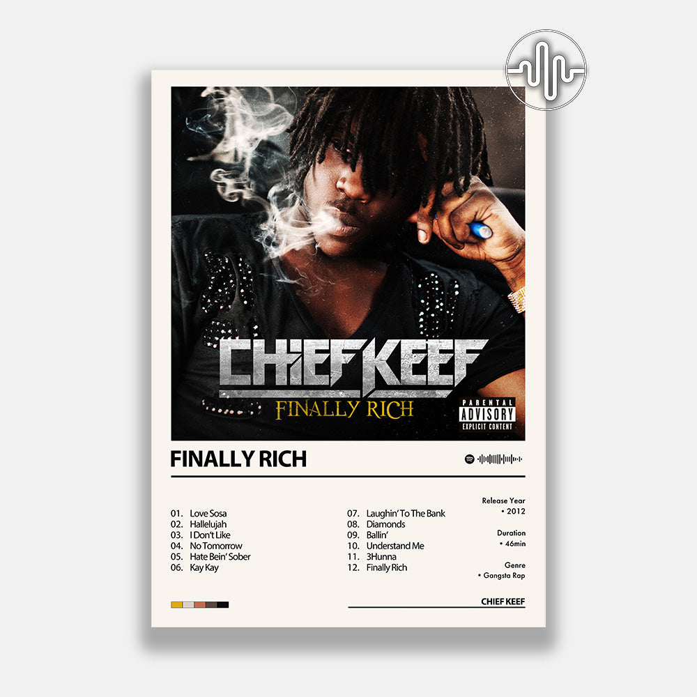 Chief Keef - Finally Rich | Album cover poster