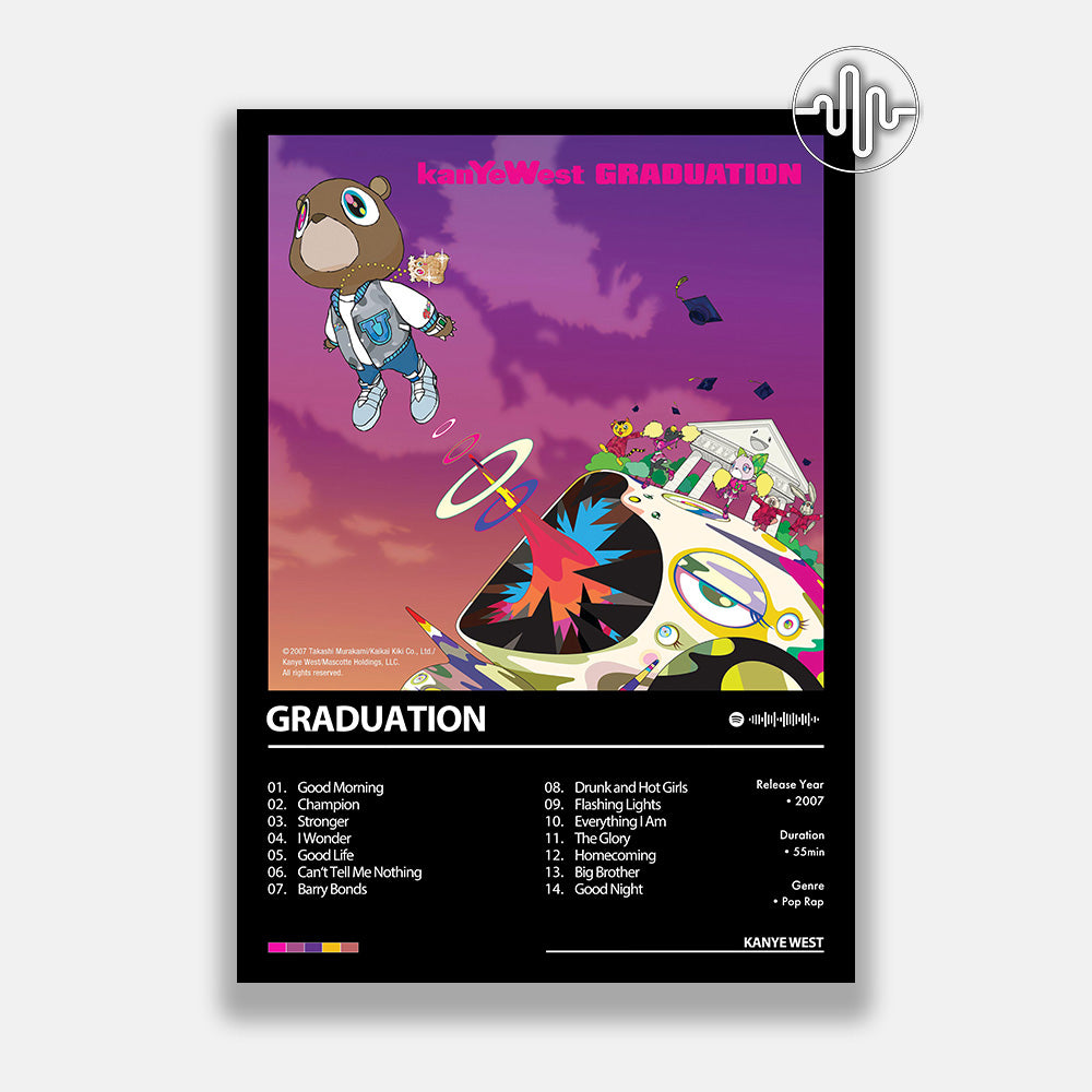 Kanye West - Graduation | Digital album cover poster