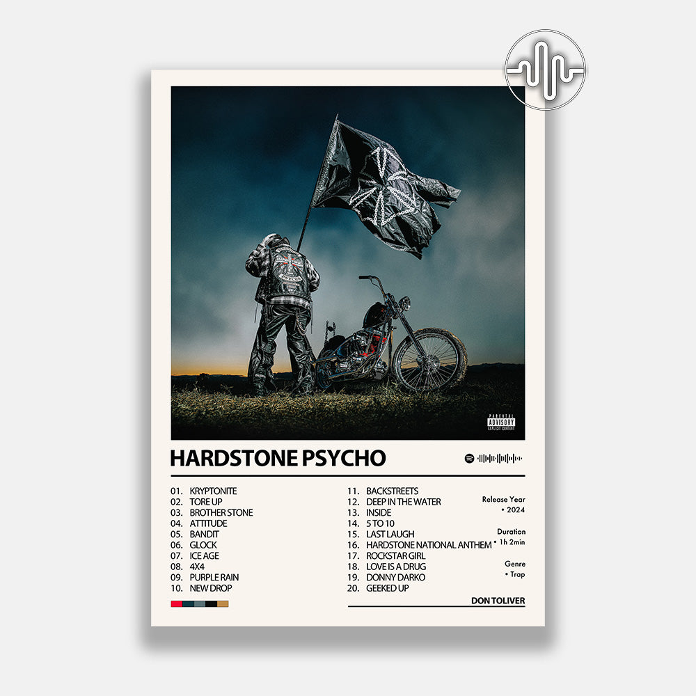Don Toliver - HARDSTONE PSYCHO | Album cover poster