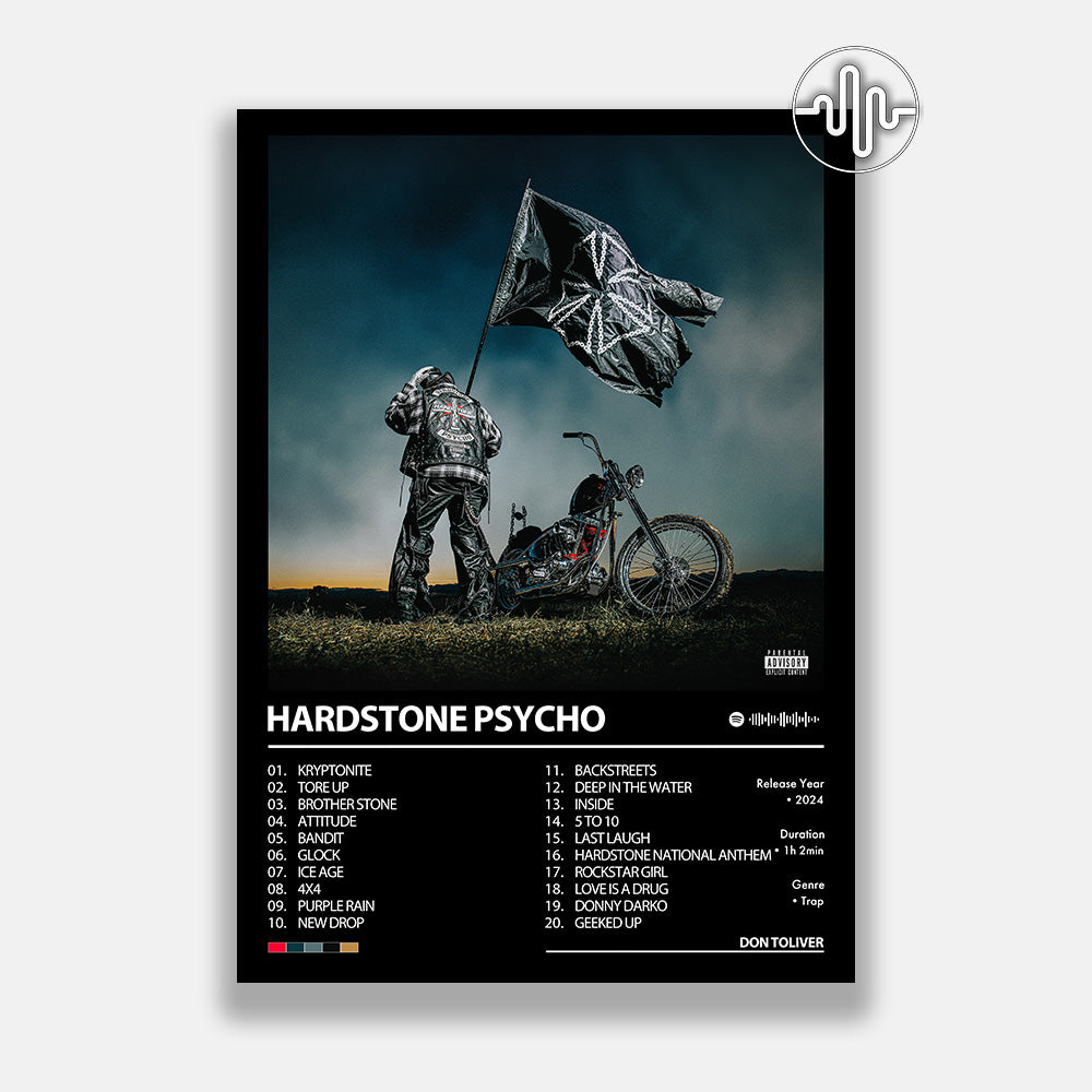 Don Toliver - HARDSTONE PSYCHO | Album cover poster