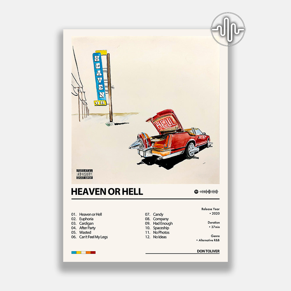 Don Toliver - Heaven Or Hell | Album cover poster