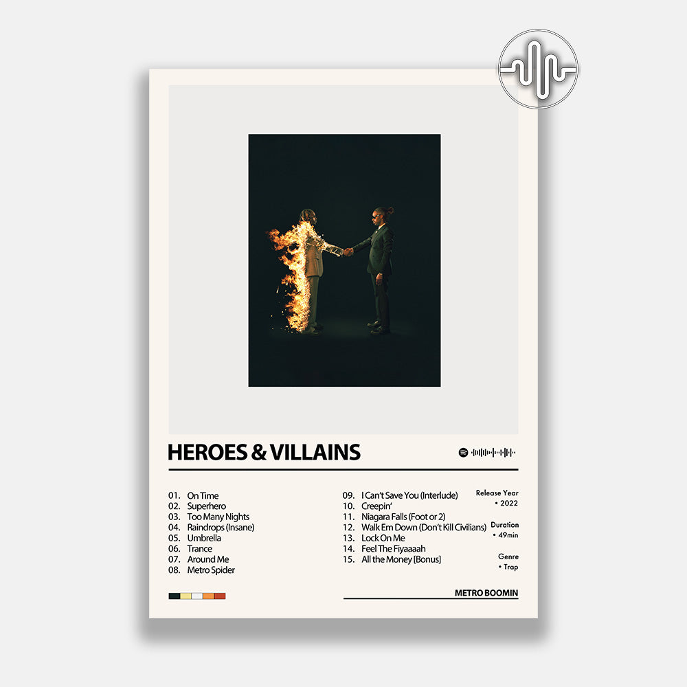 Metro Boomin - HEROES & VILLAINS | Affiche de couverture de l'album
