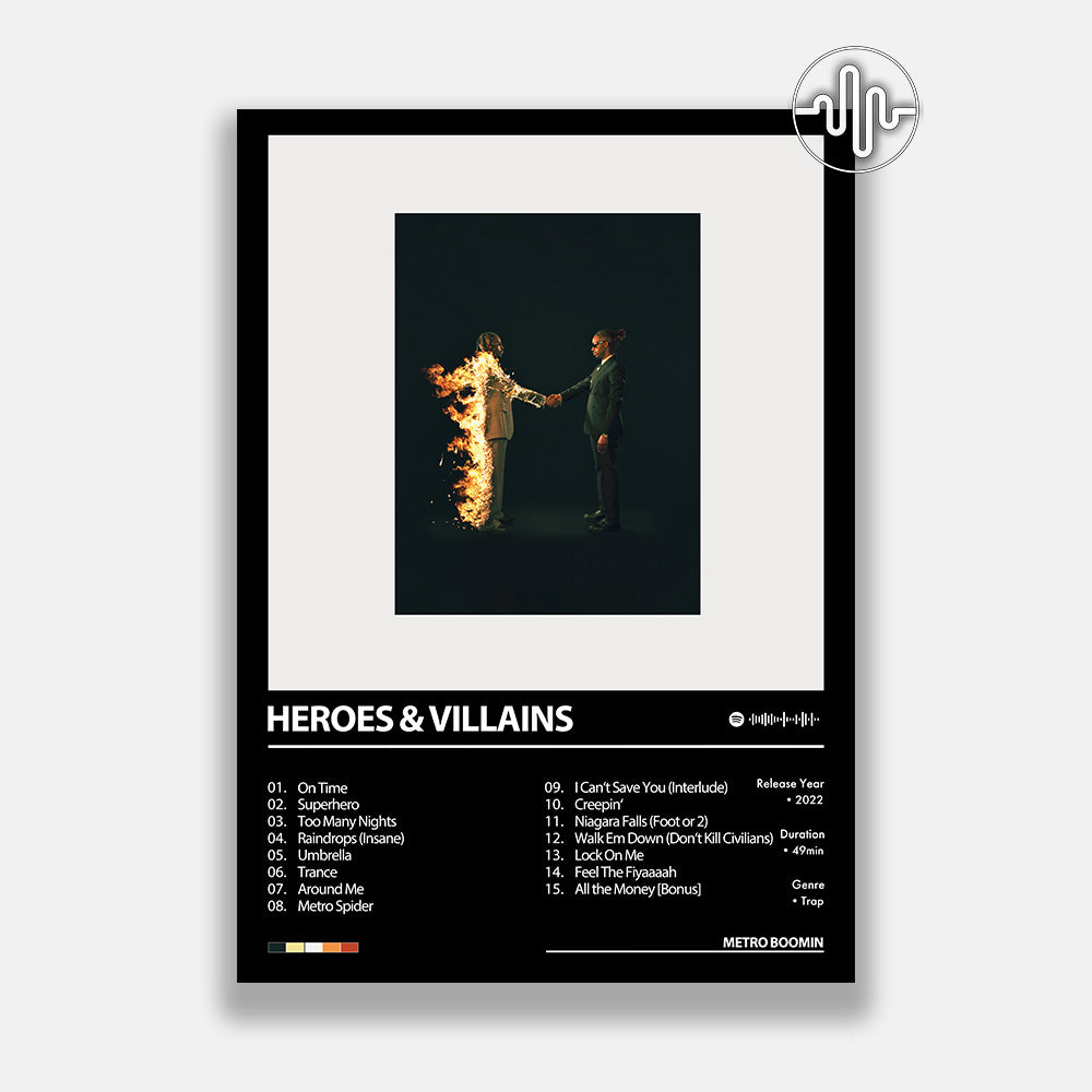 Metro Boomin - HEROES & VILLAINS | Affiche de couverture de l'album