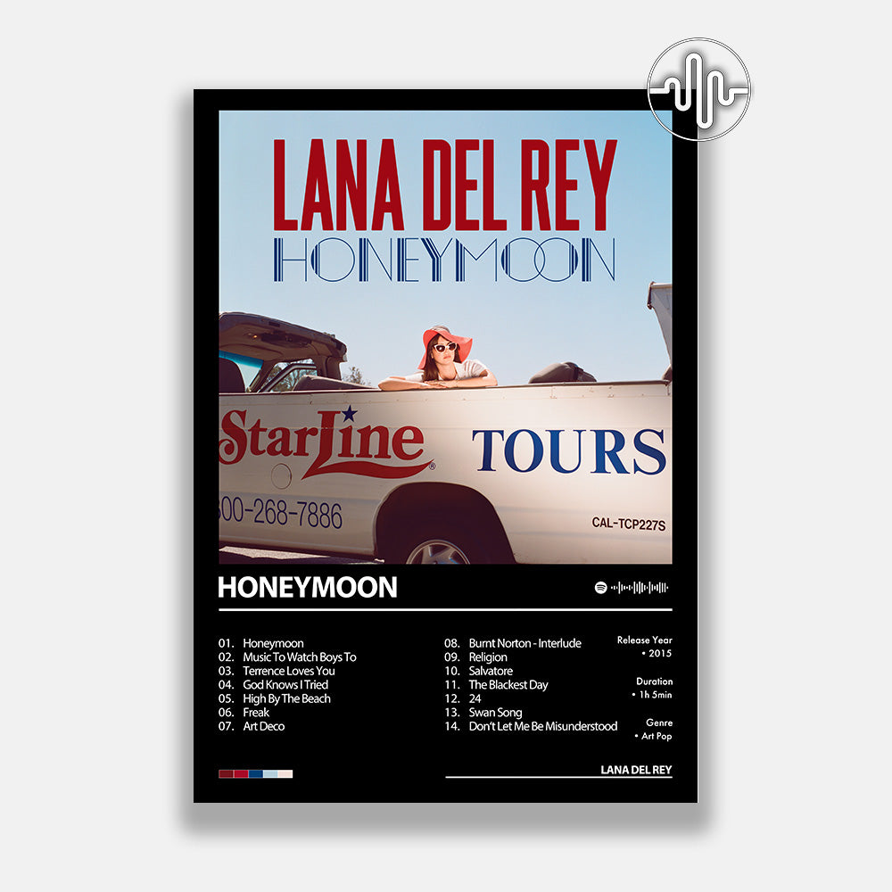 Lana Del Rey - Honeymoon | Affiche de couverture de l'album
