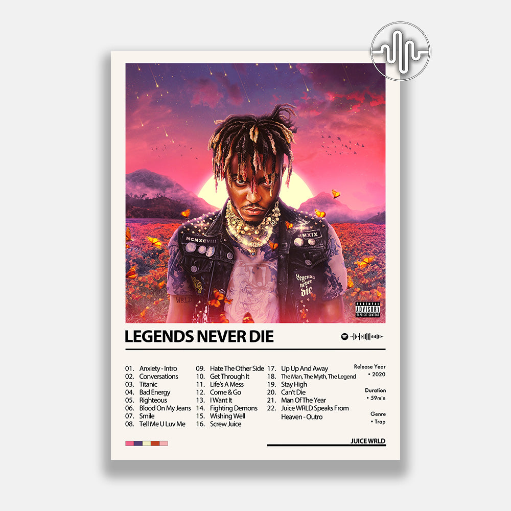 Juice WRLD - Legends Never Die | Affiche de couverture de l'album