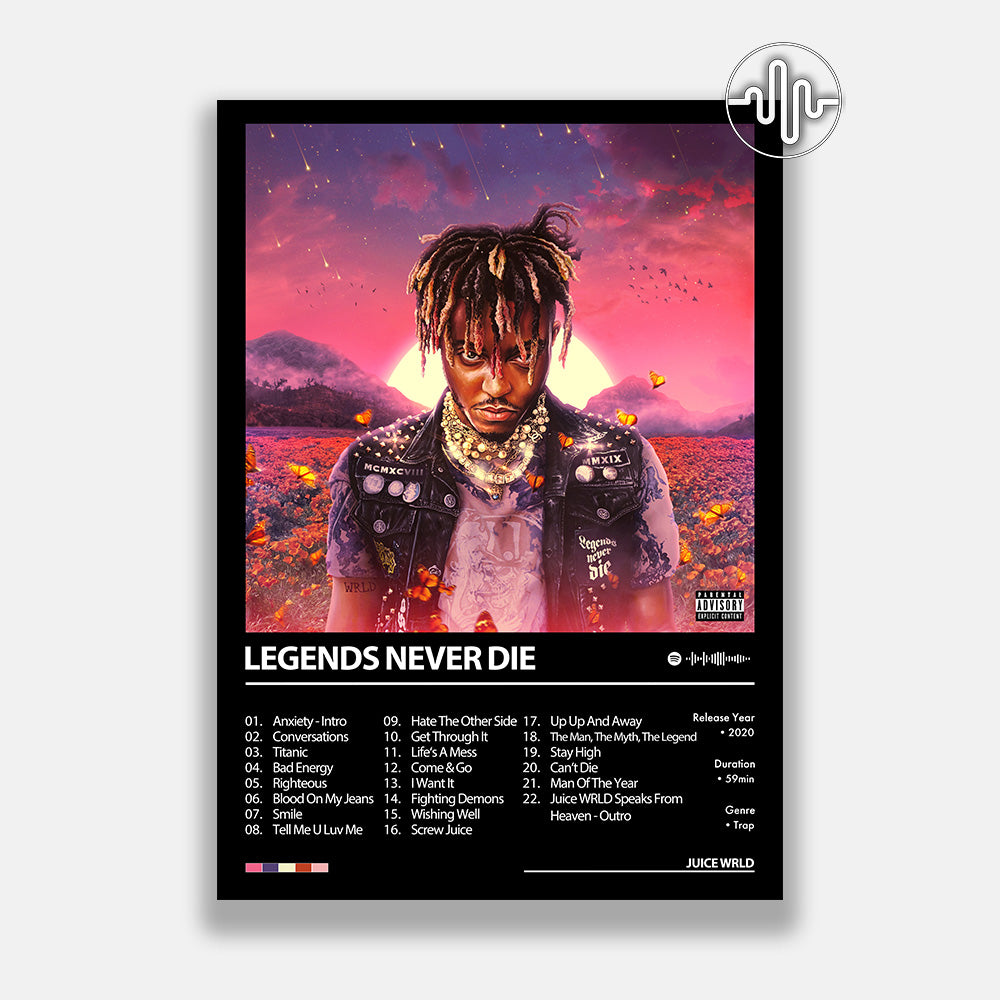 Juice WRLD - Legends Never Die | Affiche de couverture de l'album