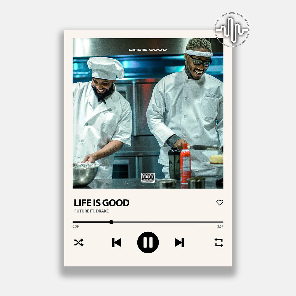 Future & Drake - Life Is Good | Affiche de chanson numérique