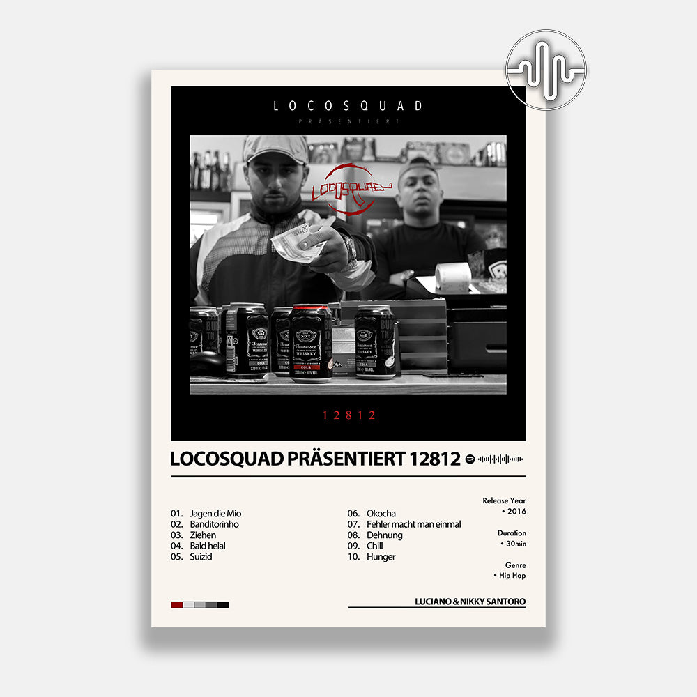 Luciano & Nikky Santoro - Locosquad presents 12812 | Album Cover Poster