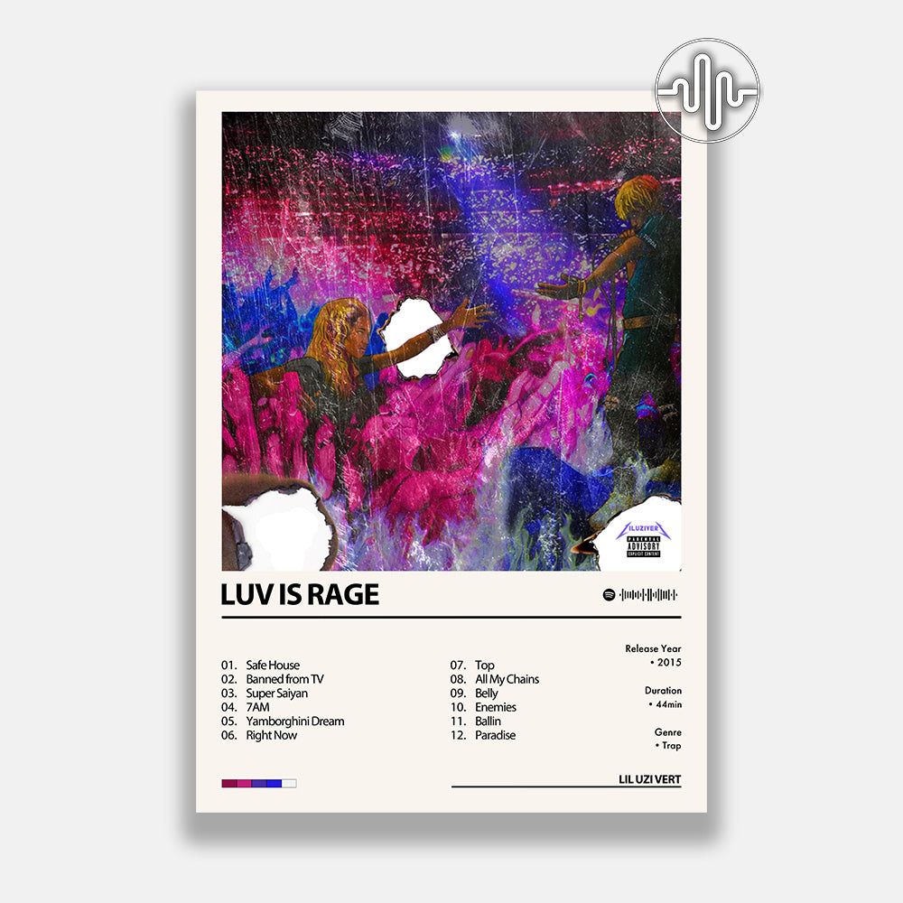 Lil Uzi Vert - Luv Is Rage | Affiche de couverture de l'album