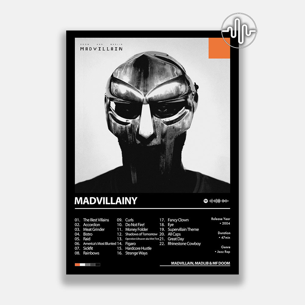 MF DOOM - Madvillainy | Album cover poster