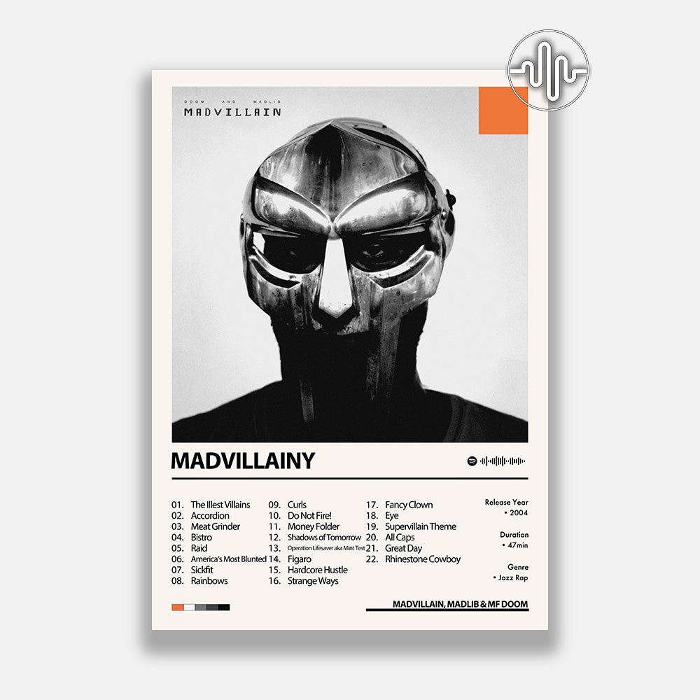 MF DOOM - Madvillainy | Album cover poster
