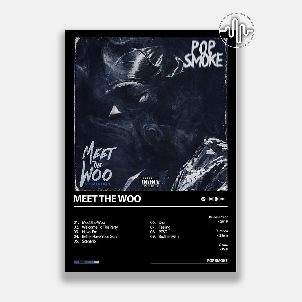 Pop Smoke - Meet The Woo | Album Cover Poster