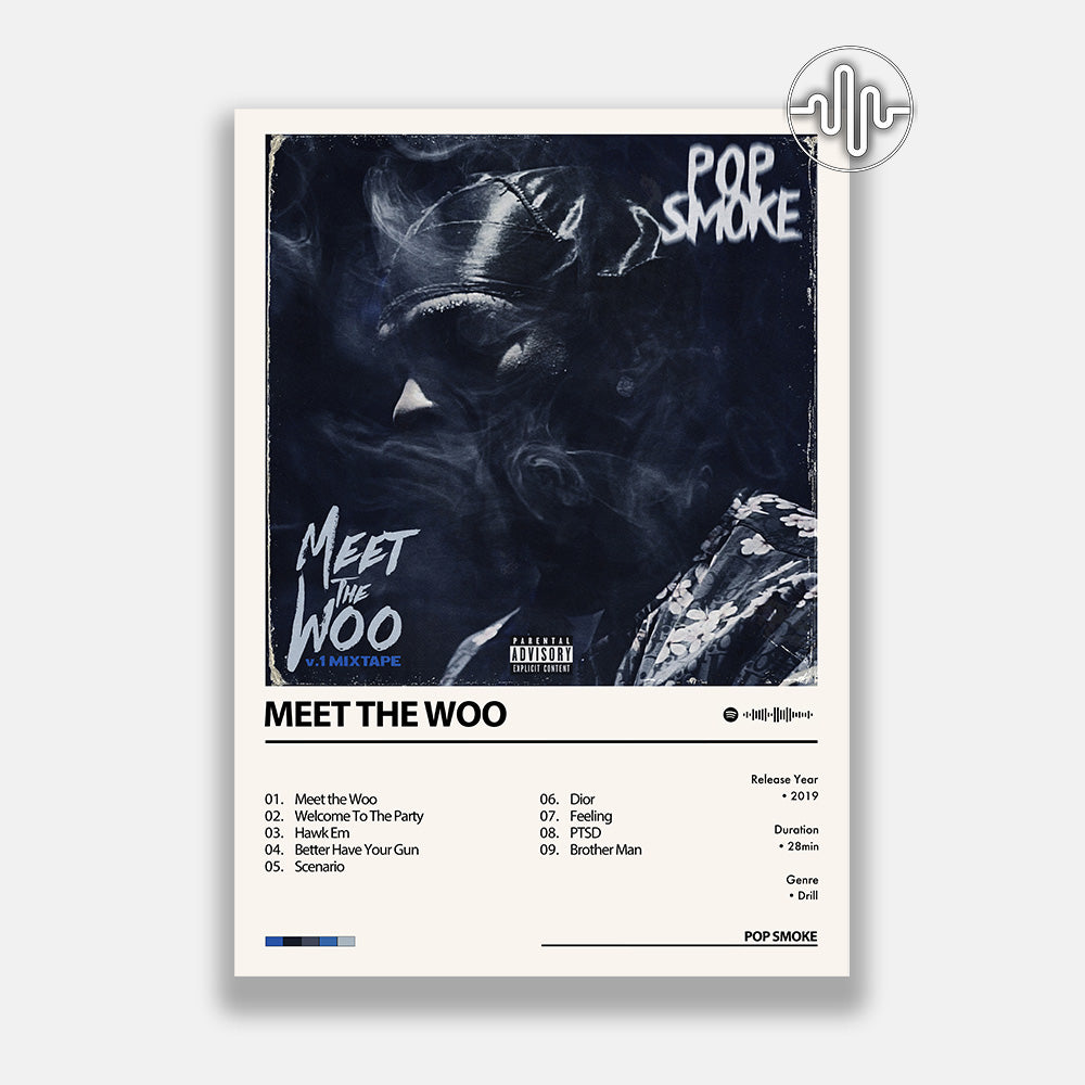 Pop Smoke - Meet The Woo | Album Cover Poster