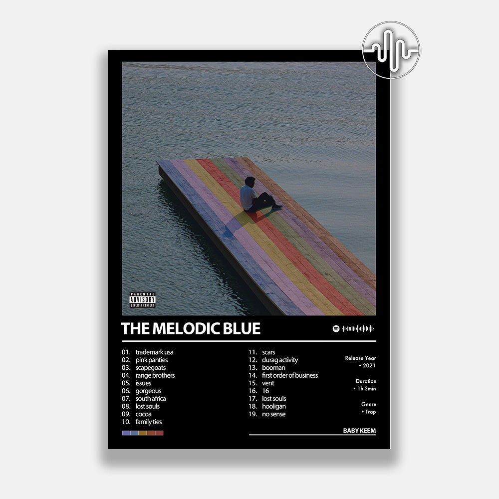 Baby Keem - The Melodic Blue | Affiche de couverture d'album numérique