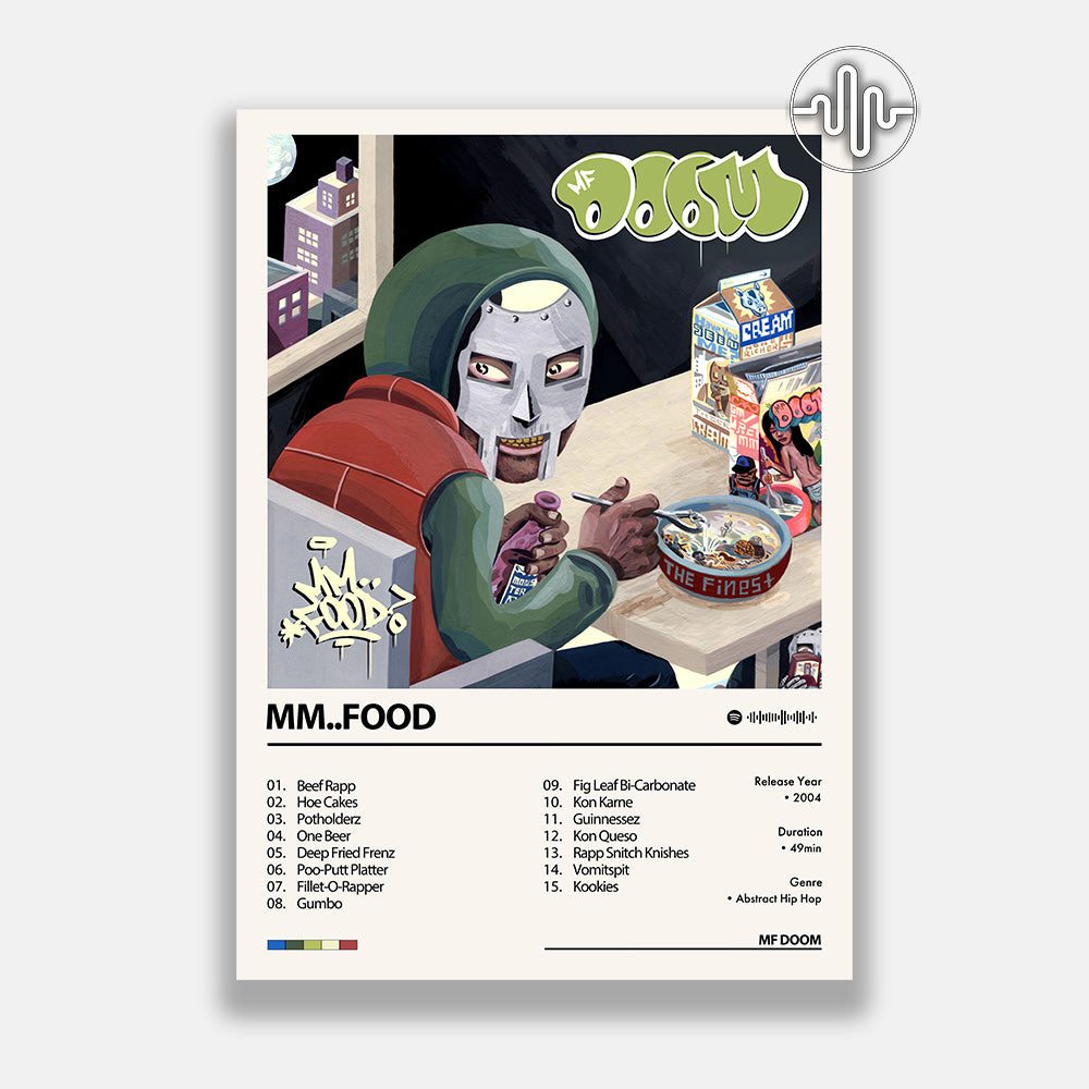 MF DOOM - MM..FOOD | Album cover poster