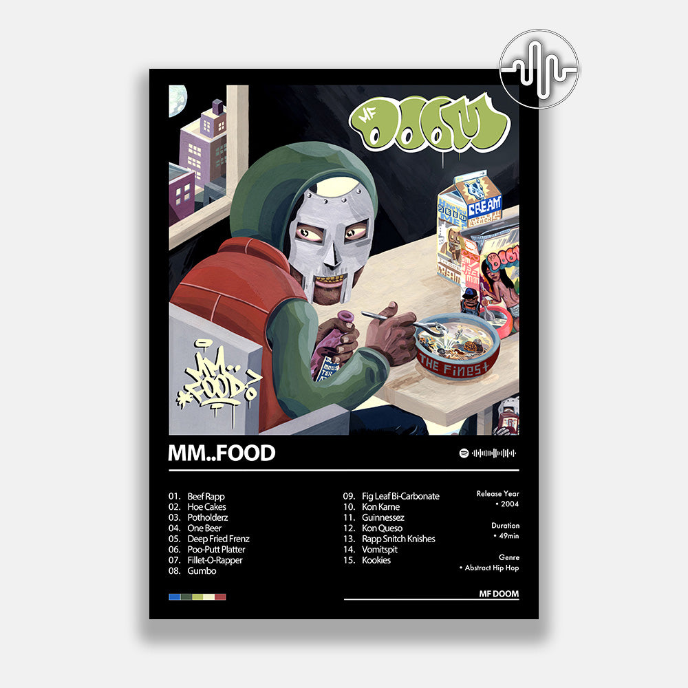 MF DOOM - MM..FOOD | Album cover poster