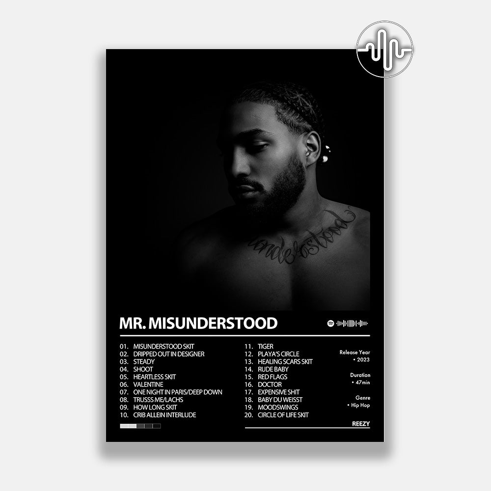 reezy - MR. MISUNDERSTOOD | Affiche de couverture de l'album